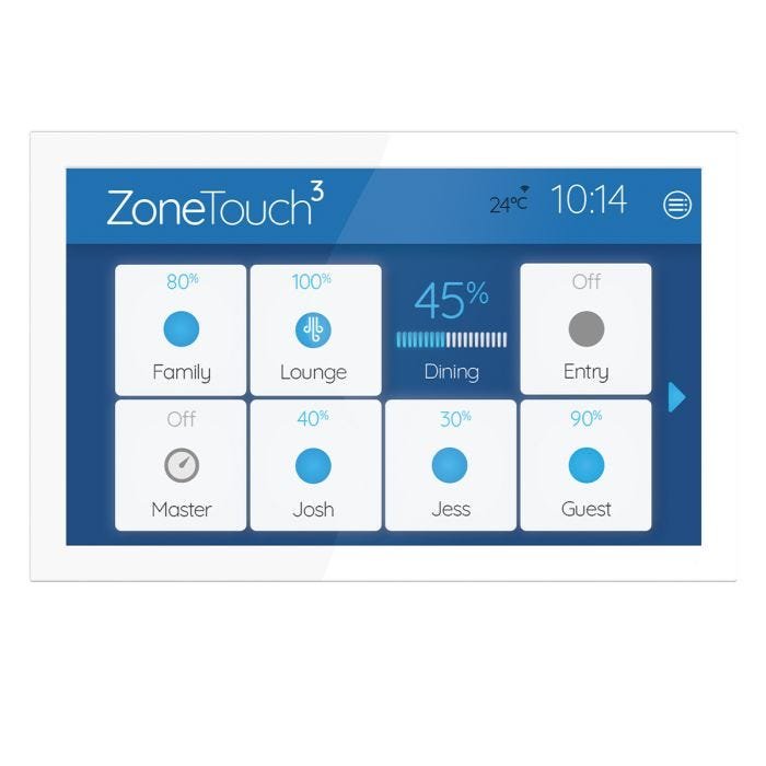 ZoneTouch 3 wall-mounted ducted air conditioning controller